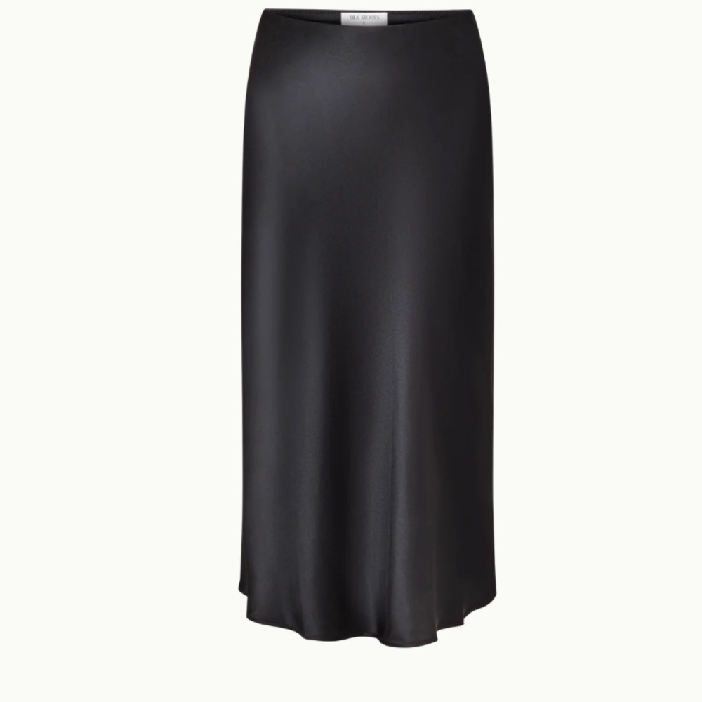 Lola & Sophie Charcoal Slip Skirt